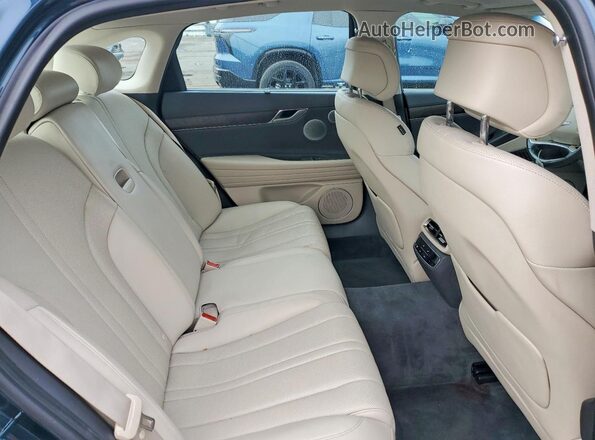 KMTGB4SC6NU126338 2022 GENESIS G80 Бирюзовый Вид задних сидений