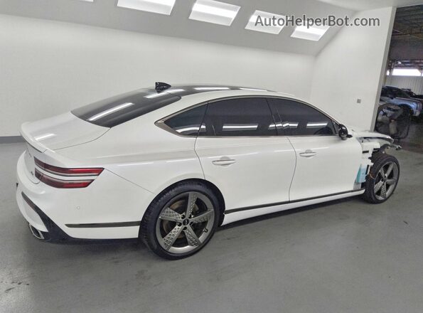 KMTGC4SC5TU305934 2026 GENESIS G80 White Հետևի աջ