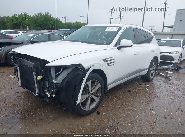 KMUHCESC0MU048365 2021 GENESIS GV80 White Vista tres cuartos delantera izquierda