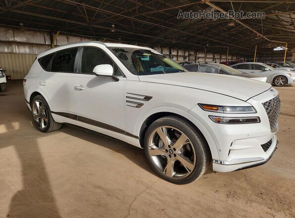 KMUHCESC5PU123971 2023 GENESIS GV80 White Front right