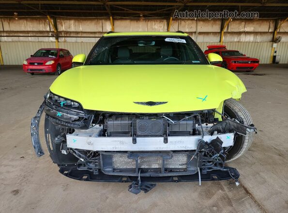 KMUKCDTC4PU014612 2023 GENESIS GV60 Yellow წინა ხედი