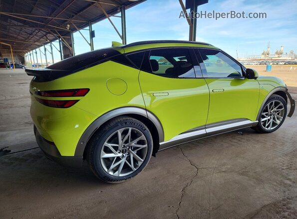 KMUKCDTC4PU014612 2023 GENESIS GV60 Yellow უკანა მარჯვენა