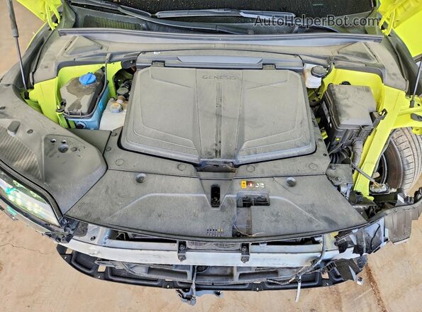 KMUKCDTC4PU014612 2023 GENESIS GV60 Yellow ძრავის განყოფილების ხედი