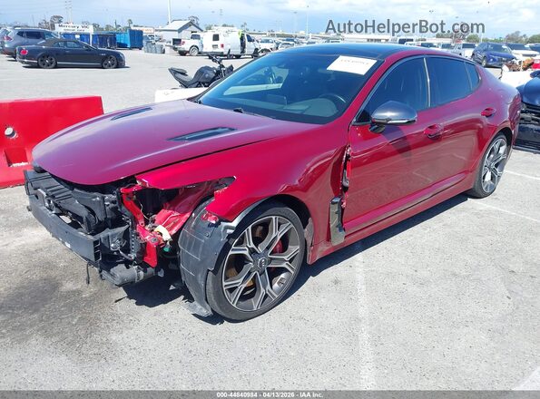 KNAE55LC2J6019963 2018 KIA STINGER Red 