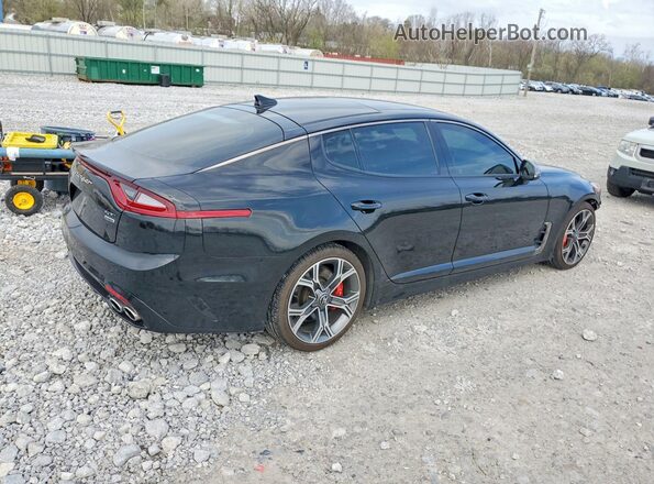 KNAE55LC7J6030893 2018 KIA STINGER Black Задня права чверть