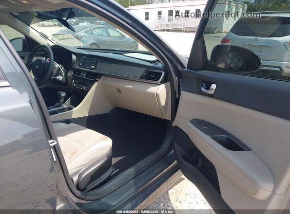 KNAGT4L38G5077681 2016 KIA OPTIMA Dark Blue Вид салона спереди