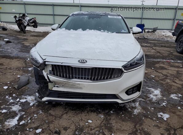 KNALC4J11H5072159 2017 KIA CADENZA White Вид спереду