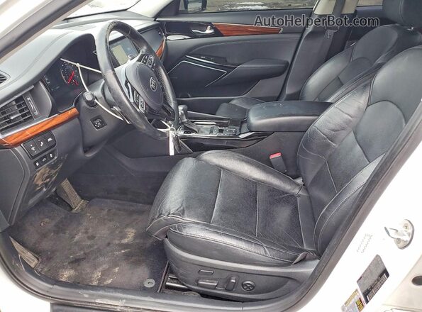 KNALC4J11H5072159 2017 KIA CADENZA White Вид салону спереду