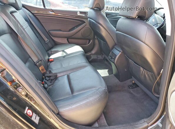KNALN4D71G5217841 2016 KIA CADENZA Black Widok tylnych siedzeń