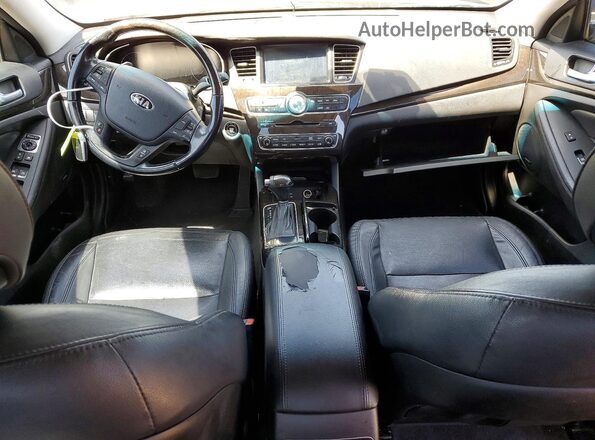 KNALN4D71G5217841 2016 KIA CADENZA Black Widok deski rozdzielczej