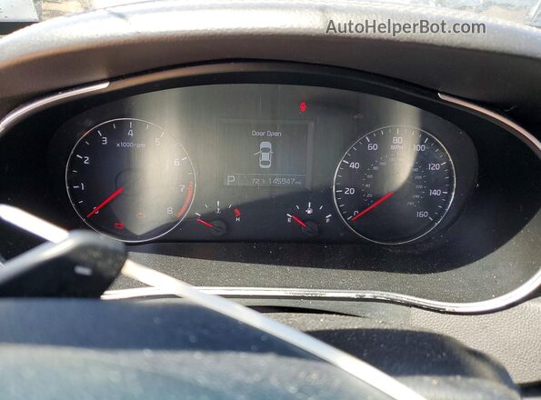 KNALN4D71G5217841 2016 KIA CADENZA Black Widok zestawu wskaźników