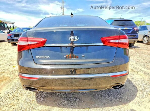 KNALN4D71G5217841 2016 KIA CADENZA Black Widok z tyłu
