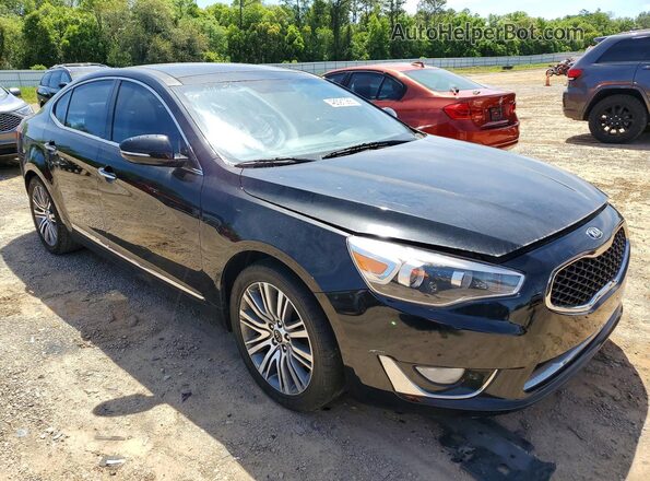 KNALN4D71G5217841 2016 KIA CADENZA Black Przód prawy