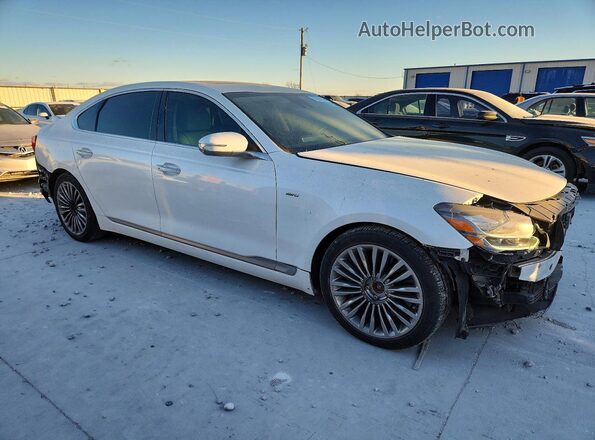 KNAS24J65K6009867 2019 KIA K900 White Передня права чверть