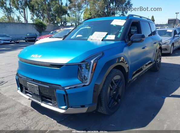 KNDAEFS59R6021148 2024 KIA EV9 Blue Передня ліва чверть