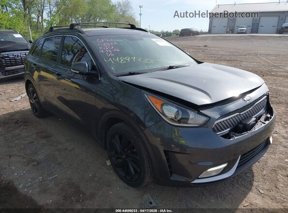 KNDCC3LCXJ5152822 2018 KIA NIRO Gray Widok z przodu