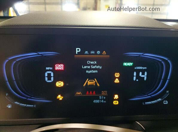 KNDCP3LE0S5235909 2025 KIA NIRO Черный Вид щитка приборов