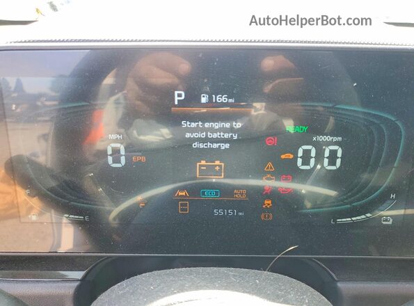 KNDCT3LE4P5061507 2023 KIA NIRO White Instrument cluster view