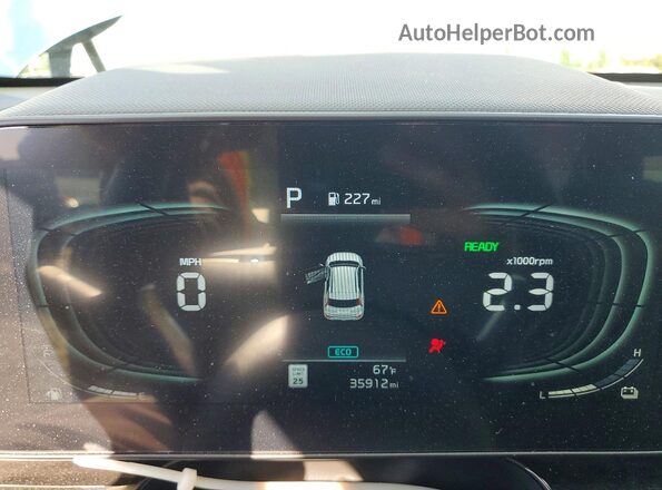 KNDCT3LEXR5190239 2024 KIA NIRO Blue Vista del cuadro de instrumentos