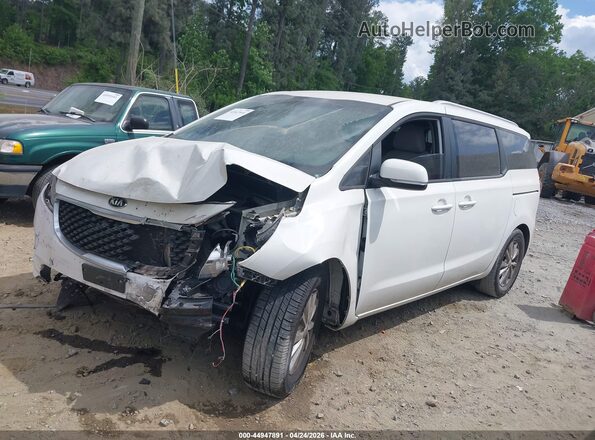 KNDMB5C10G6172226 2016 KIA SEDONA White წინა მარცხენა ხედი სამი მეოთხედიდან