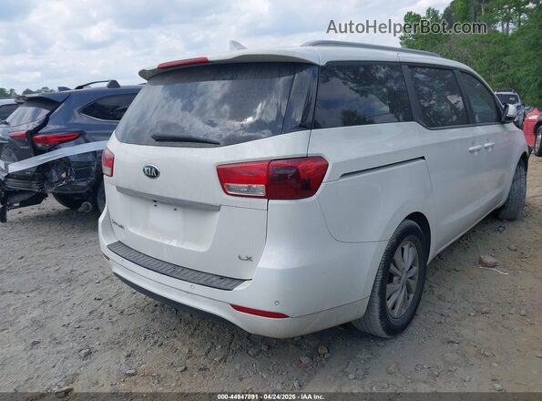 KNDMB5C10G6172226 2016 KIA SEDONA White უკანა მარჯვენა