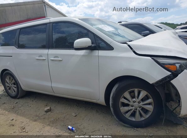 KNDMB5C10G6172226 2016 KIA SEDONA White ხელსაწყოთა პანელის ხედი