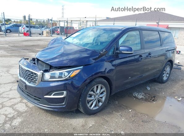 KNDMB5C10M6671779 2021 KIA SEDONA Dark Blue Front left