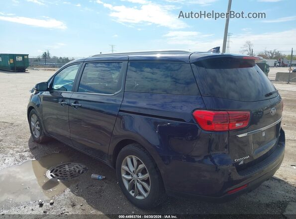KNDMB5C10M6671779 2021 KIA SEDONA Dark Blue Rear left