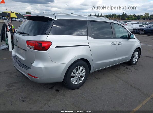 KNDMB5C11H6265953 2017 KIA SEDONA Silver უკანა მარჯვენა
