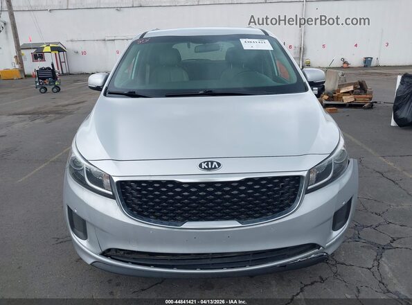 KNDMB5C11H6265953 2017 KIA SEDONA Silver ხელსაწყოთა პანელის ხედი