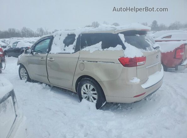 KNDMB5C14G6090113 2016 KIA SEDONA Beige Tył lewy