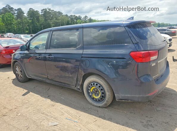 KNDMB5C14H6219825 2017 KIA SEDONA Blue Trasero izquierdo