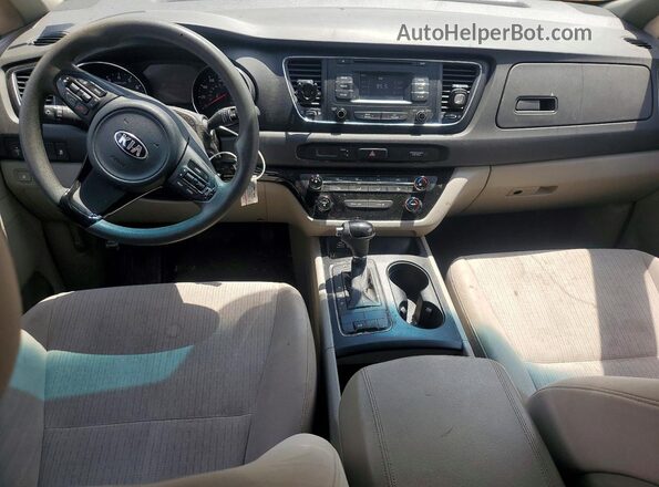 KNDMB5C14H6219825 2017 KIA SEDONA Blue Vista del salpicadero
