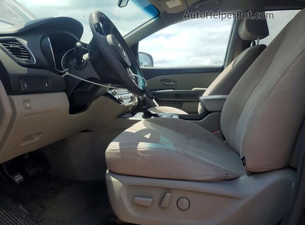 KNDMB5C14H6219825 2017 KIA SEDONA Blue Vista interior delantera