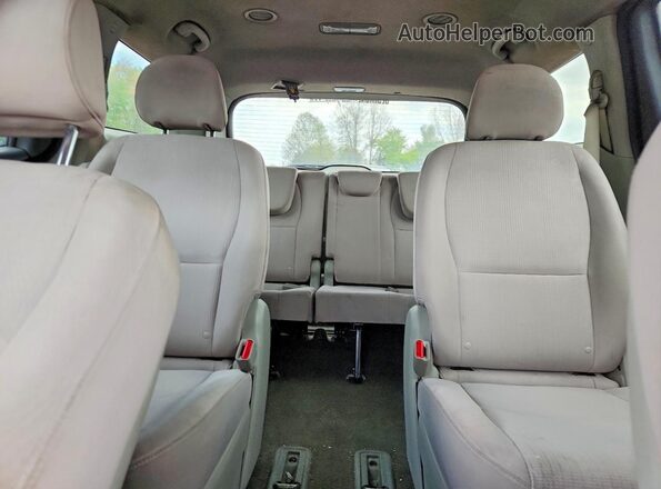 KNDMB5C14K6526645 2019 KIA SEDONA Black უკანა სავარძლების ხედი