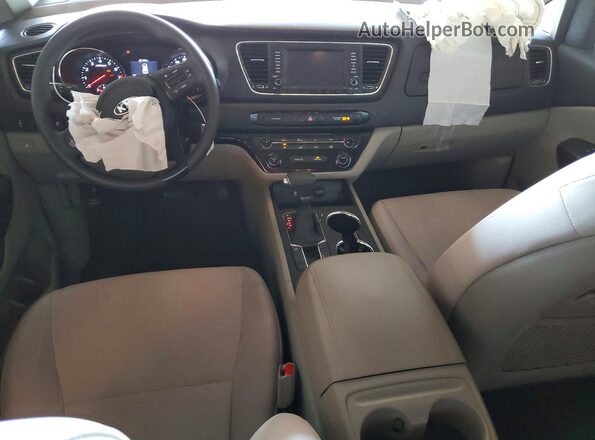 KNDMB5C14K6547480 2019 KIA SEDONA Silver Widok deski rozdzielczej