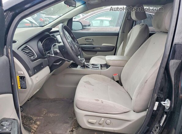 KNDMB5C16L6604831 2020 KIA SEDONA Black წინა სალონის ხედი