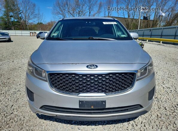 KNDMB5C17G6089506 2016 KIA SEDONA Silver Vista frontal
