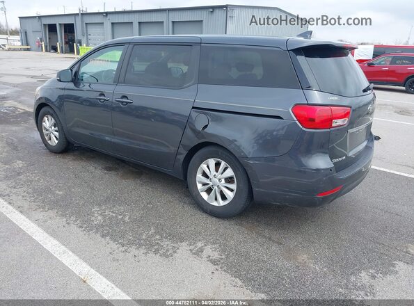 KNDMB5C17H6227403 2017 KIA SEDONA Gray Հետևի ձախ