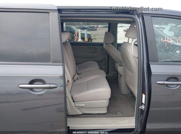 KNDMB5C17H6227403 2017 KIA SEDONA Gray VIN կոդի պիտակի տեսք