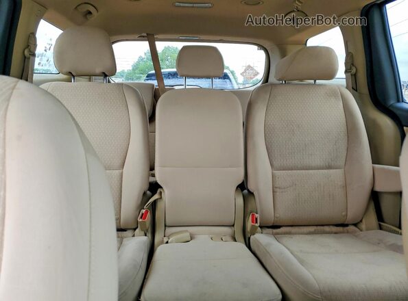 KNDMB5C18H6225546 2017 KIA SEDONA White უკანა სავარძლების ხედი