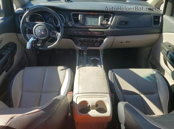KNDMB5C18K6539818 2019 KIA SEDONA Blue Առջևի վահանակի տեսք