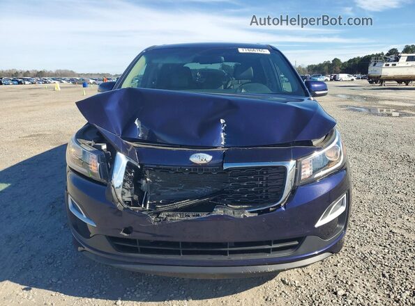 KNDMB5C18K6539818 2019 KIA SEDONA Blue Դիմացի տեսք