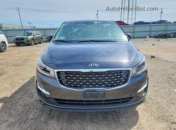KNDMB5C19M6667312 2021 KIA SEDONA Gray წინა ხედი