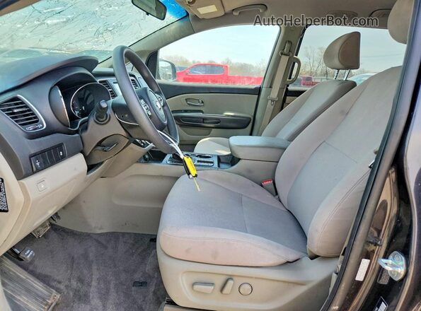 KNDMB5C19M6667312 2021 KIA SEDONA Gray წინა სალონის ხედი