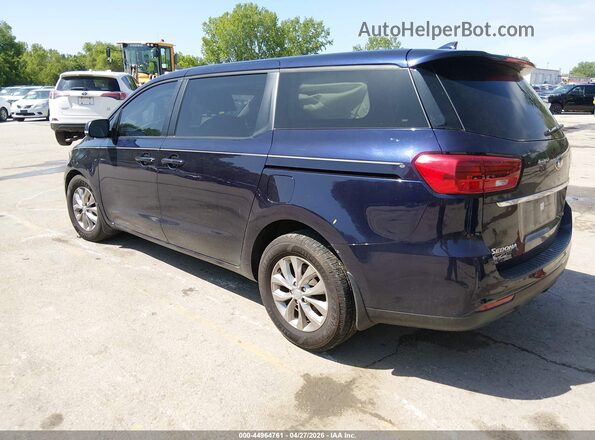 KNDMB5C19M6668122 2021 KIA SEDONA Blue Rear left