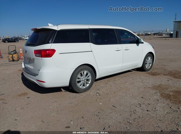 KNDMB5C1XH6311389 2017 KIA SEDONA Белый Задняя правая четверть