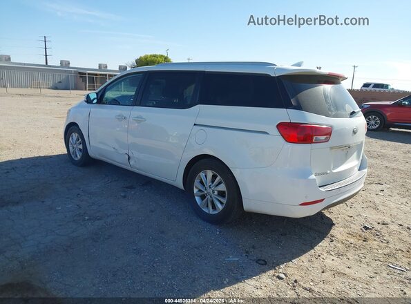 KNDMB5C1XH6311389 2017 KIA SEDONA Белый Задняя левая четверть