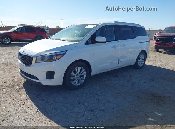 KNDMB5C1XH6311389 2017 KIA SEDONA Белый Передняя левая четверть