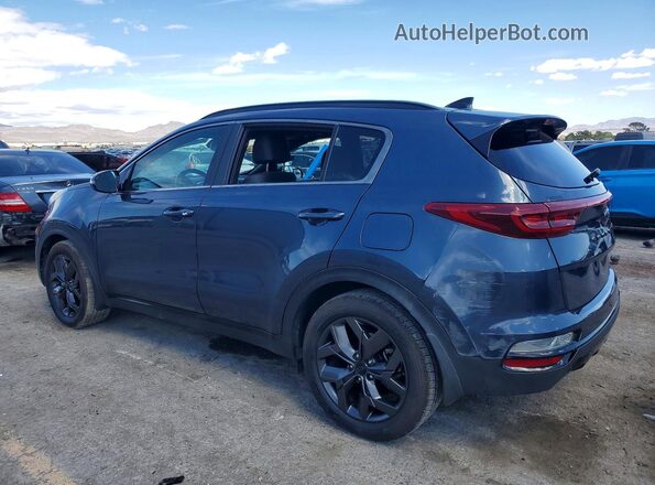 KNDP63AC6M7940775 2021 KIA SPORTAGE Blue Задня ліва чверть
